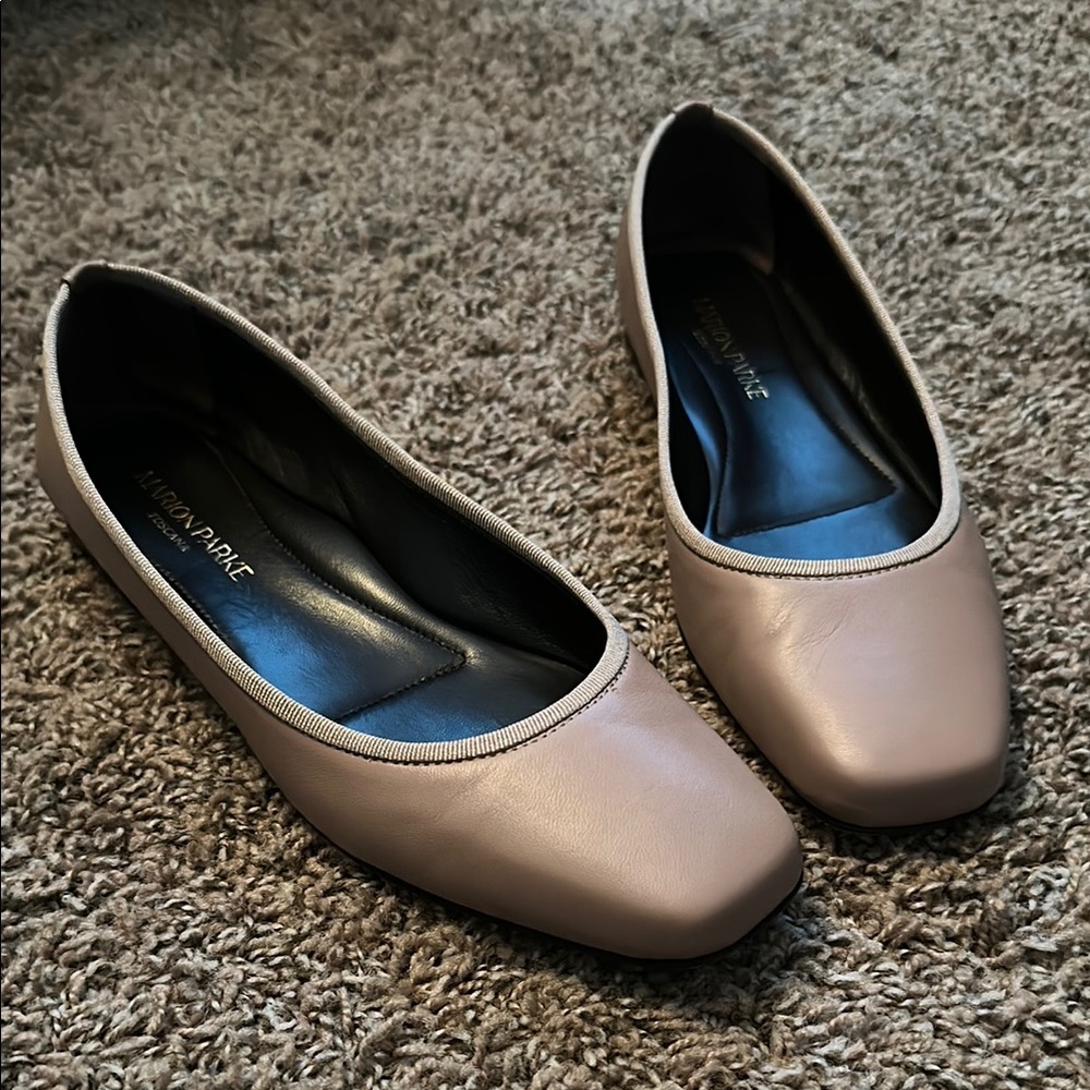 Marion Parke Tan Leather Flats